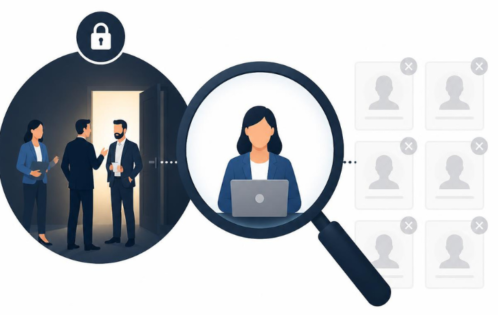 Fractional executive networking privately to access the hidden fractional job market