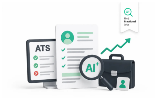 Fractional executive optimizing resume to pass ATS and AI screening filters